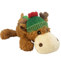 Hračka Kong Dog Holiday Cozie Reindeer s pískatkom M